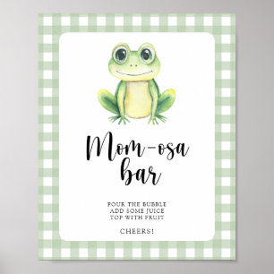 Poster Chá de bebê de sapo - bar Momosa