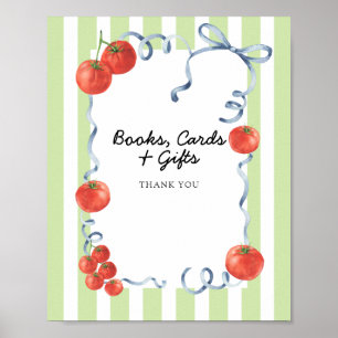 Poster Chá de bebê de Tomate Livros, Cartões, Presentes