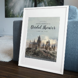 Poster Chá de Bebê do Castelo de Hogwarts | Harry Potter