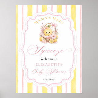 Poster Chá de Bebê do Lemonzinho Fofo da Mamãe