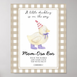 Poster Chá de bebê do Pato - Bar Momosa