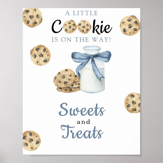 Poster Chá de Bebê Doces e guloseimas (Frente)