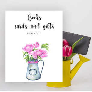 Poster Chá de bebê floral Livros Cartões e Presentes