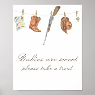 Poster Chá de bebê Hunter - Bebês são doces