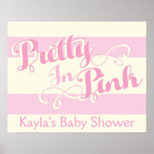 Pôster Chá de Bebê Pretty in Pink, Cartaz