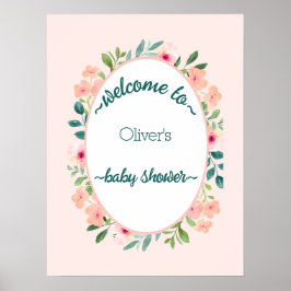 Poster Chá de Bebê Selvagem Safari da Selva