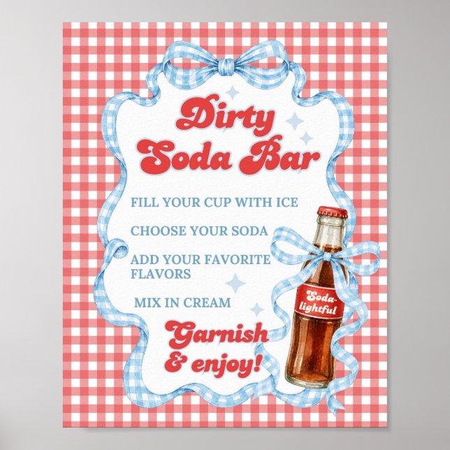 Poster Chá de Bebê She Ready Pop Soda Bar (Frente)