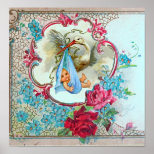 POSTER CHÁ DE BEBÊ STORK