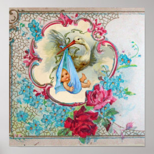 POSTER CHÁ DE BEBÊ STORK