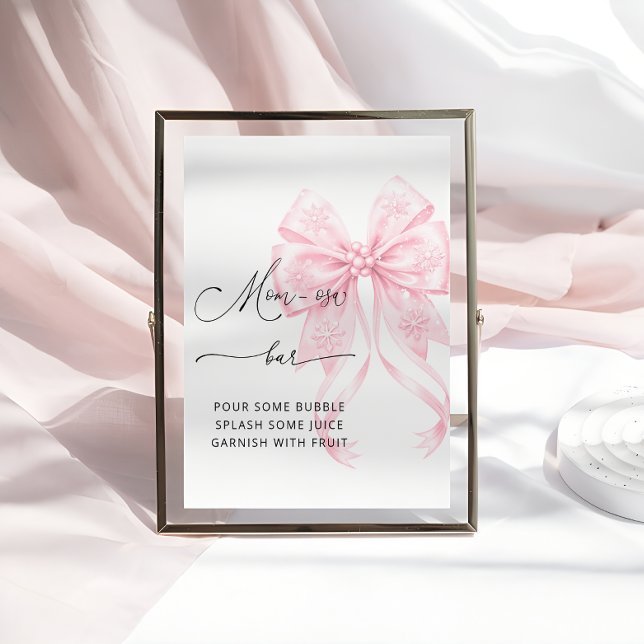 Poster Chá de fraldas Arco rosa-frio  mãe-Bar (Criador carregado)