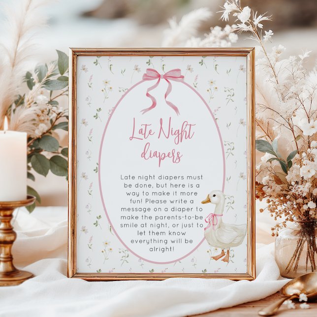 Poster Chá de fraldas bobo de Garota Ganha Tarde fraldas  (Criador carregado)