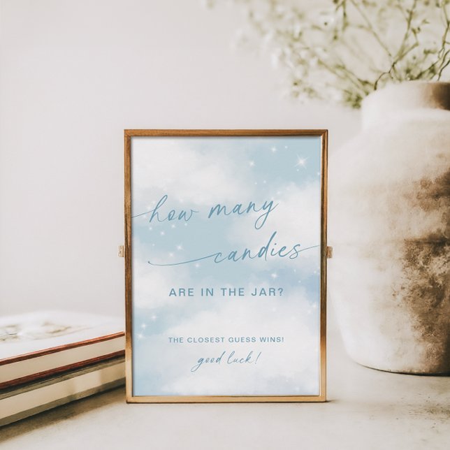 Poster Chá de fraldas Cloud 9 Quantos Candies Game (Criador carregado)