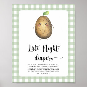 Poster Chá de fraldas de batata - Jogo noturno tardio fra