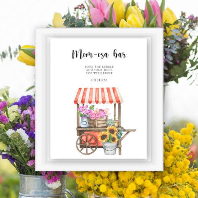 Poster chá de fraldas de flores cultivadas localmente - b (Criador carregado)