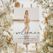 Chá de fraldas de Foto Neutro de Gênero Elegante B