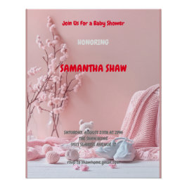 Pôster Chá de fraldas de Fotografia Natural do Primavera 