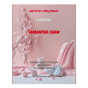 Pôster Chá de fraldas de Fotografia Natural do Primavera 