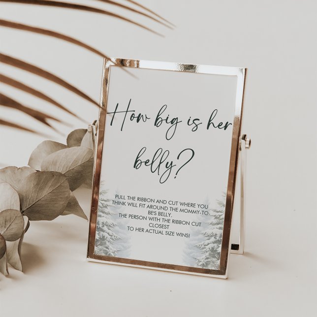 Poster Chá de fraldas De Inverno De Quão Grande É Seu Sin (Criador carregado)