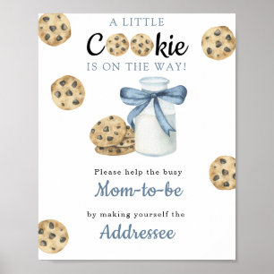 Poster Chá de fraldas de leite Mãe para ser destinatária