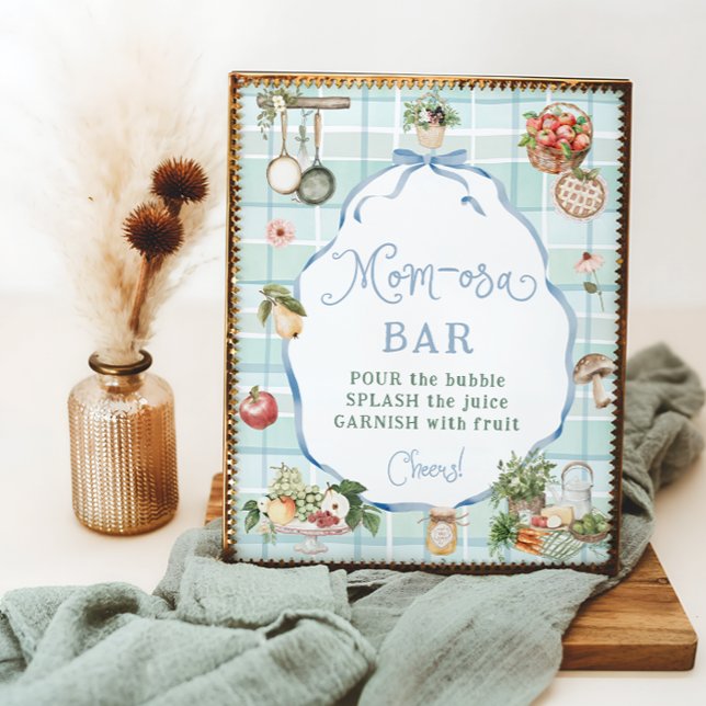 Poster Chá de fraldas de mercado para agricultores Bar Mã (Criador carregado)