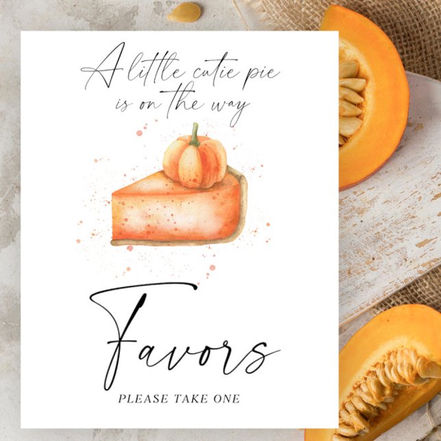 Poster Chá de fraldas de queda de abóbora - Favoritos (Criador carregado)