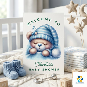 Poster Chá de fraldas de Urso de Corte