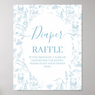 Poster Chá de fraldas do Toile Bear