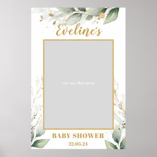 Poster chá de fraldas Eucalyptus boho