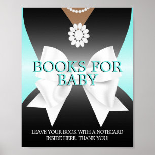 Poster Chá de fraldas Glam Aqua Tiffany - Livros para Sin