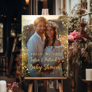 Poster Chá de fraldas moderno de boas-vindas