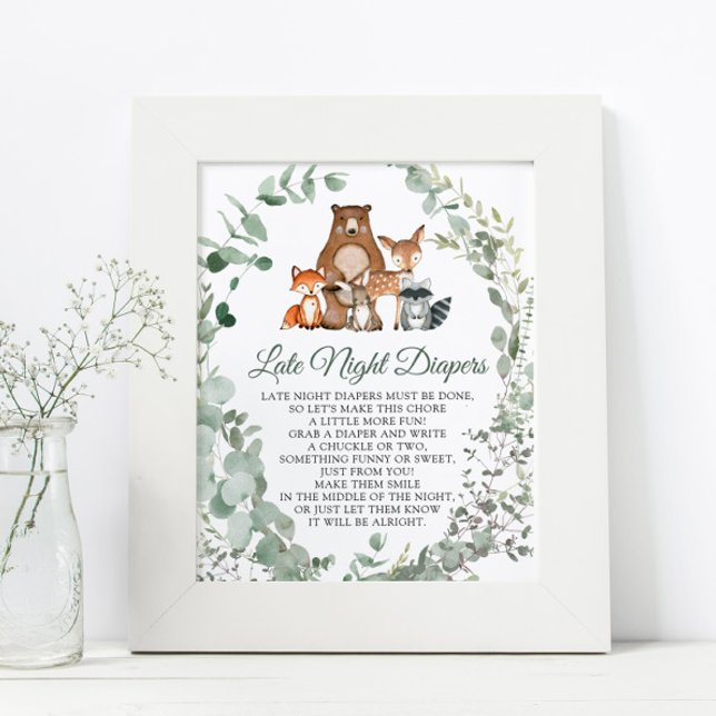 Poster Chá de fraldas Noturna Fralda (Criador carregado)