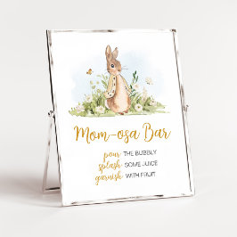 Poster Chá de fraldas Peter Rabbit Mãe Bar Osa