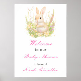 Poster Chá de fraldas primavera