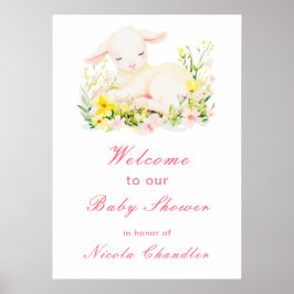 Poster Chá de fraldas primavera