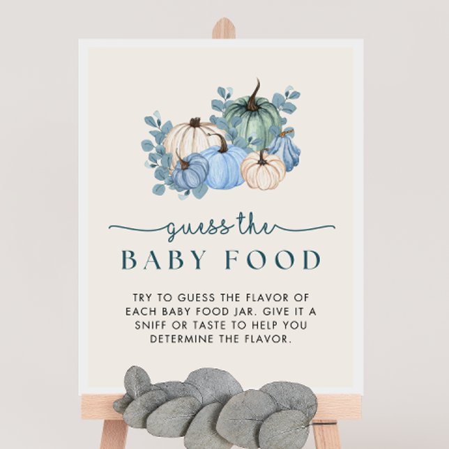 Poster Chá de fraldas Pumpkin adivinha o sinal do jogo da (Criador carregado)