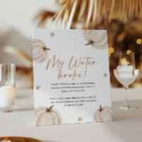 Chá de fraldas Queda Meu Sinal De Quebra De Água