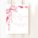 Poster Chá de fraldas rosa, Chá de fraldas, é uma garota.<br><div class="desc">Chá de fraldas rosa,  Chá de fraldas,  é uma garota,  Chá de fraldas minimalista,  Chá de fraldas rosa,  Arco,  fita,  Arco de aquarela,  editável,  digital</div>