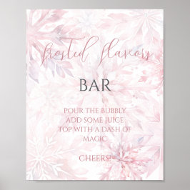 Poster Chá de fraldas Rosa Floco de Neve Floco de Neve Mã