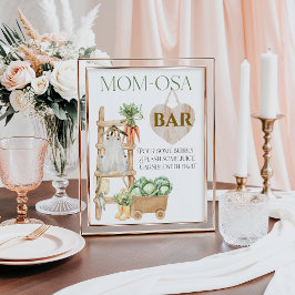 Poster Chá de fraldas Rústico de Fazenda Crescido Localme