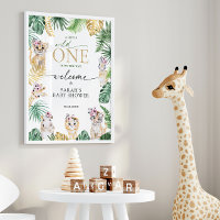 Chá de fraldas Selva Uma Selva Safari Animal Bem-V