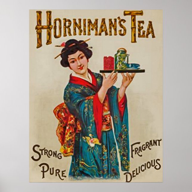 Pôster Chá de Horniman~Forte~Puro~Fragrante~Delicioso 189 (Frente)