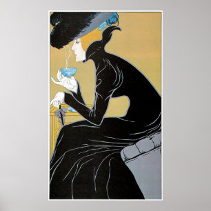 Poster Chá de Marco Polo - arte francesa