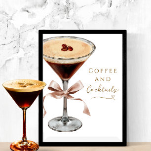 Poster Chá de Noiva Coffee & Cocktails Espresso Martini
