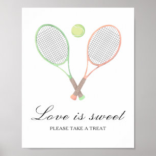Poster Chá de noiva esportivo - O amor é doce