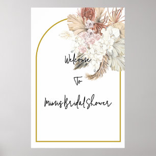 Poster Chá de noiva floral