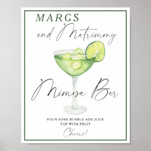 Poster Chá de noiva Margarita bar Mimioza
