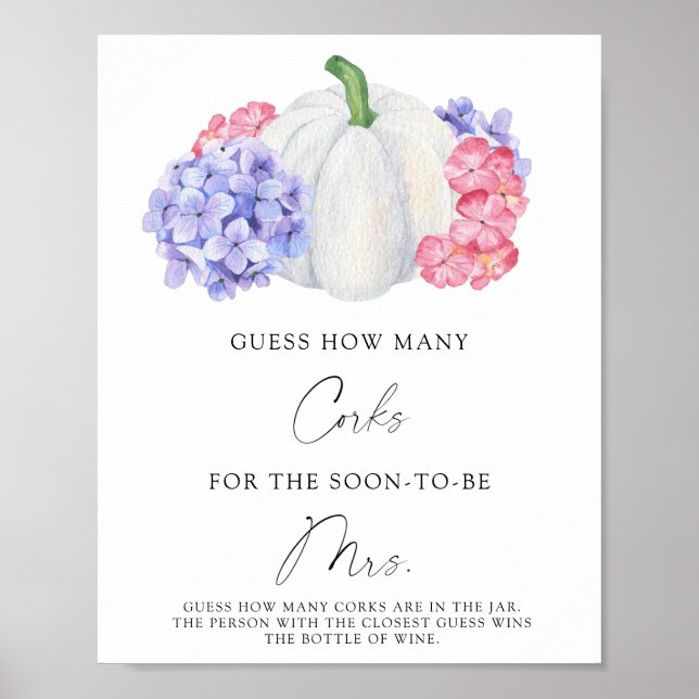 Poster Chá de panela Adivinha Quantos Corks (Frente)