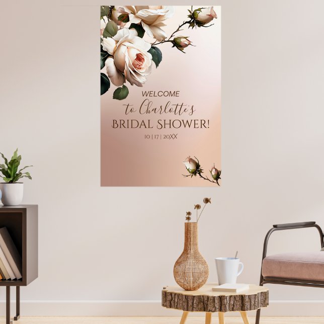 Poster Chá de panela Blush Beige Rosa de (Sala de Estar 3)