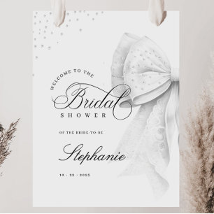 Poster Chá de panela de Arco de Pérolas Brancas