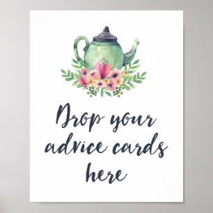 Poster Chá de panela de Bebês - Placas de Conselhos do